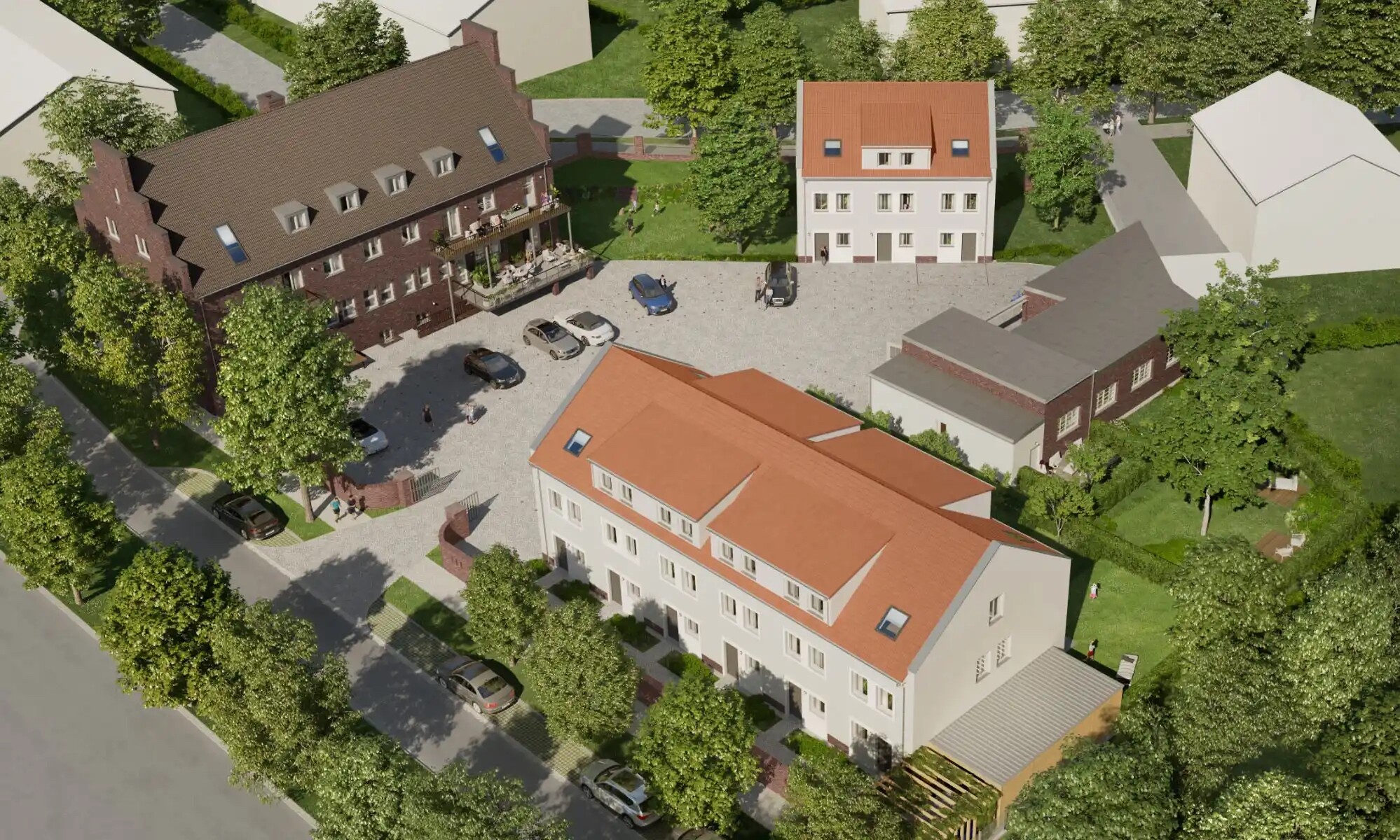 Vogelperspektive Posthof