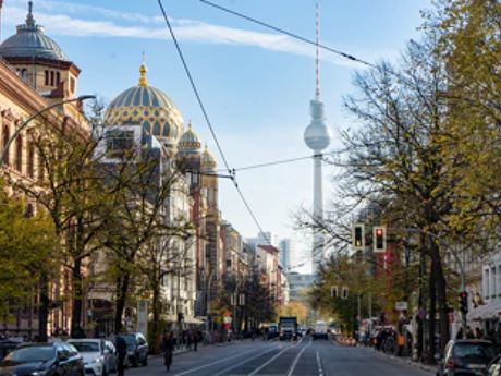 Innenstadt von Berlin mit Blick auf den Fernsehturm