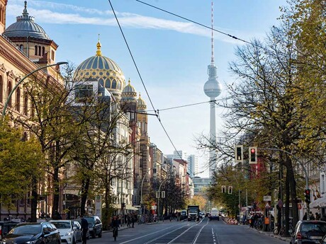 Innenstadt von Berlin mit Blick auf den Fernsehturm