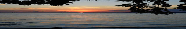 Sonnenuntergang auf dem See