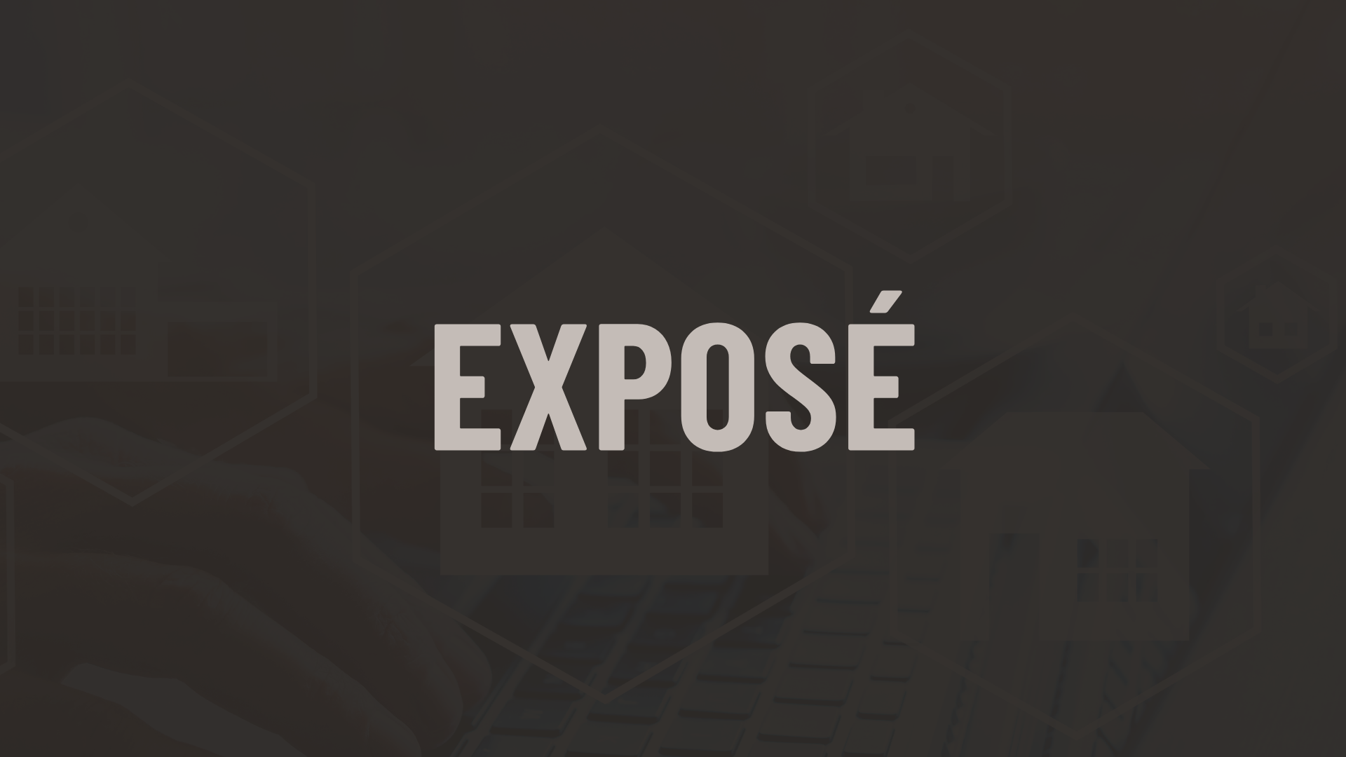 Immobilienexposé – Grafik von Bocelli Immobilien AG mit Symbolen im Hintergrund.