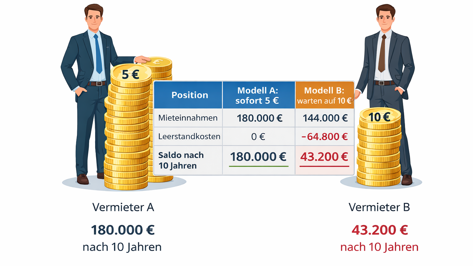 Lösungsansatz bei Leerstand einer Anlageimmobilie