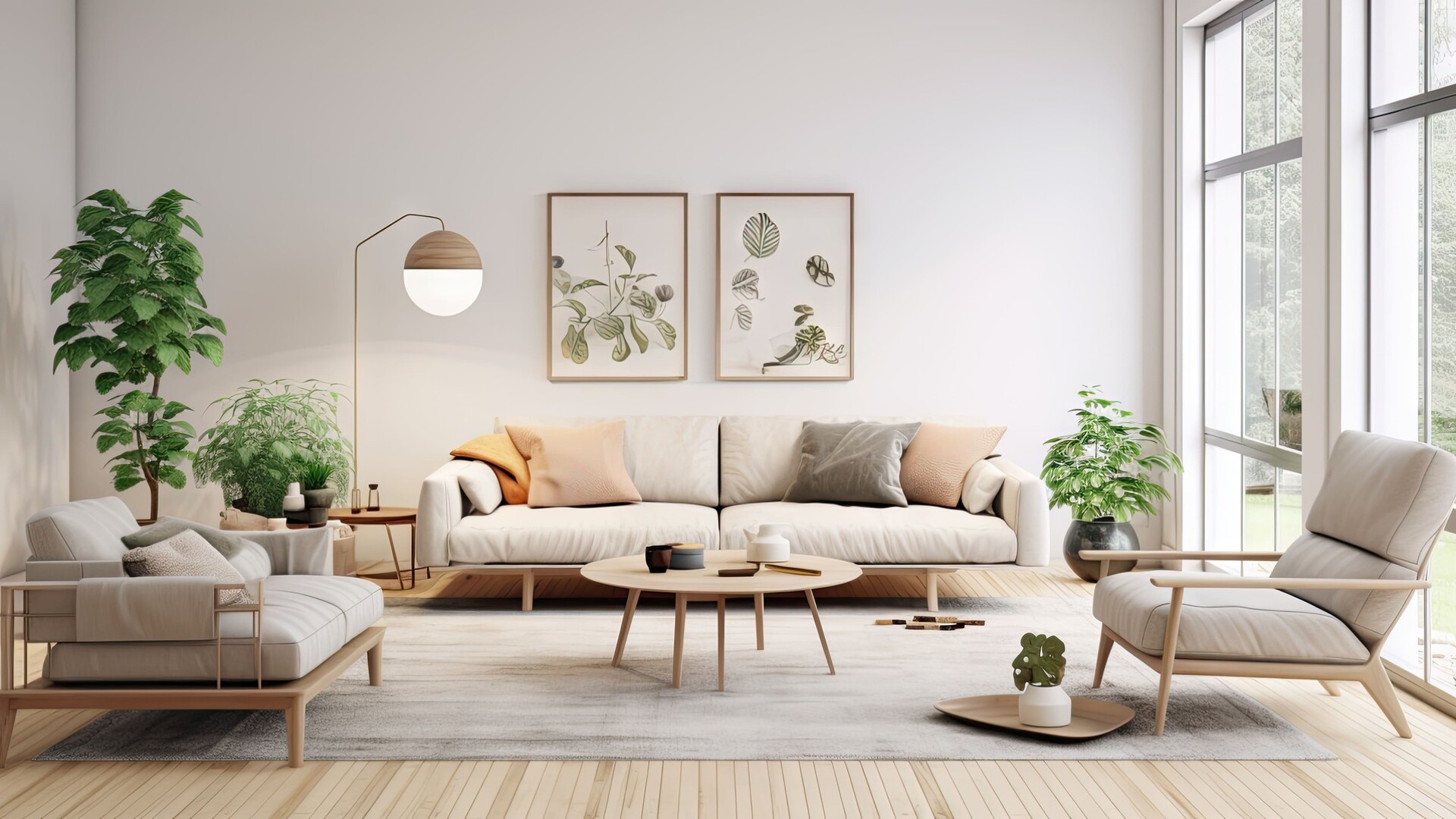 Helles Wohnzimmer