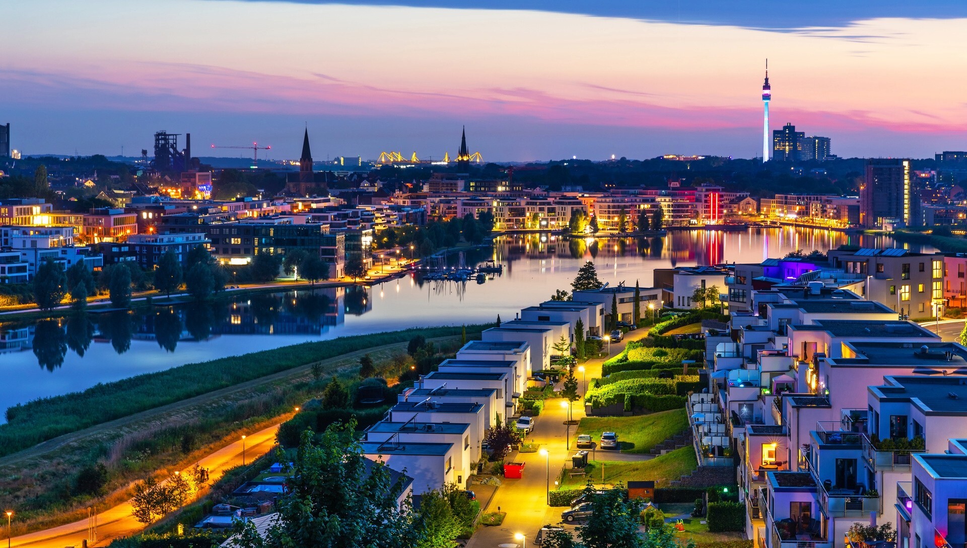 Dortmund am Abend