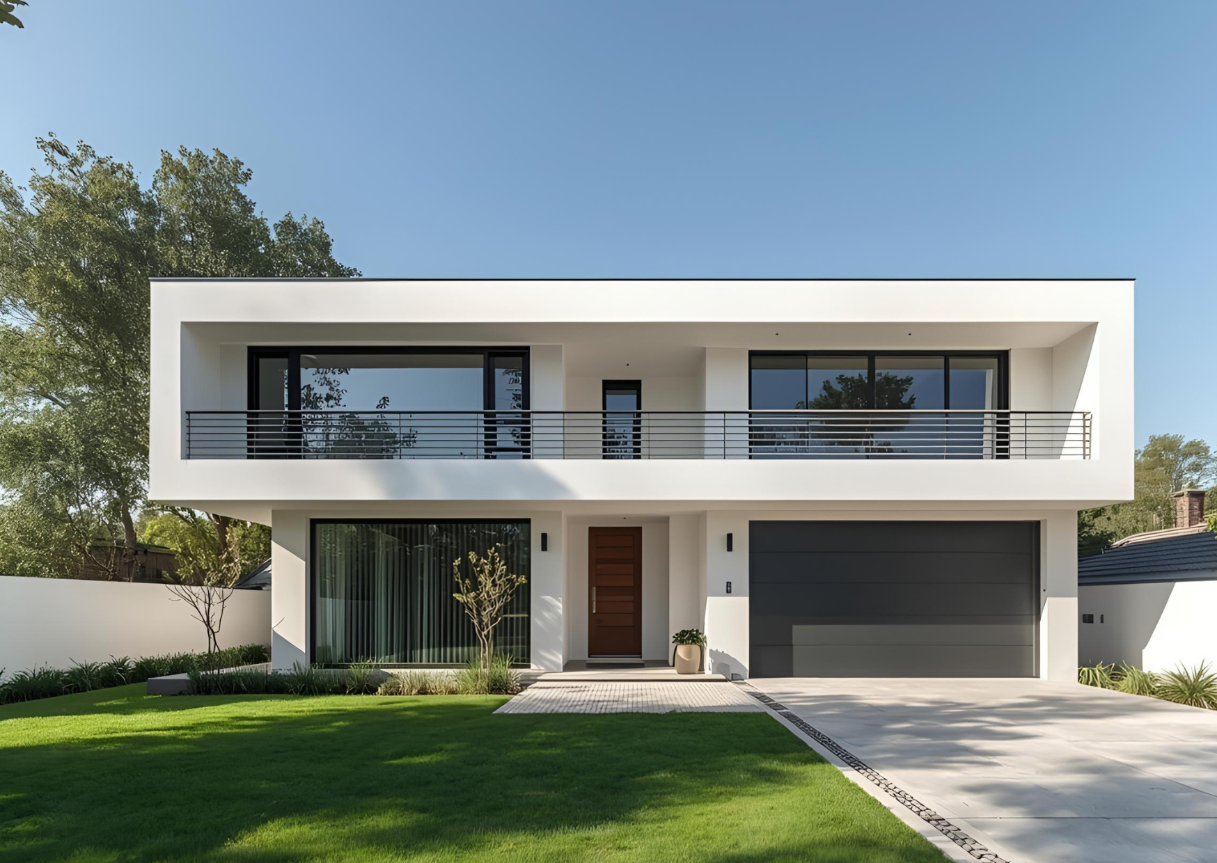 Bild von einem modernen Haus.