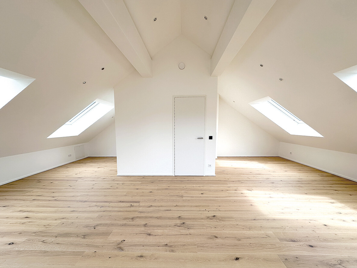 Ausgebautes Dachgeschoss in einem Neubau Objekt