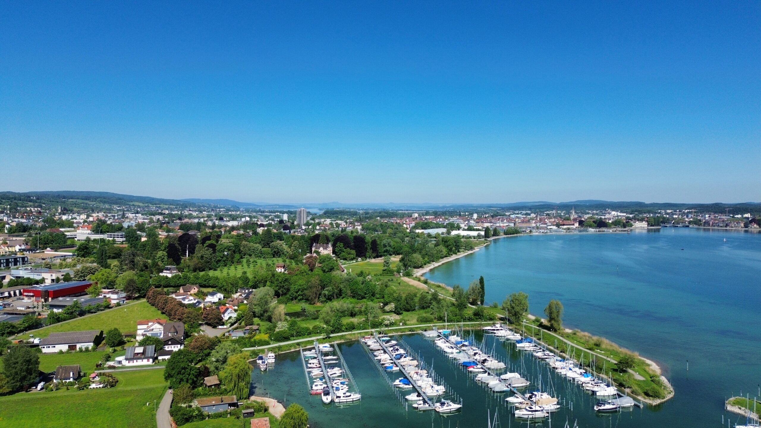 Kreuzlingen Hafen von oben