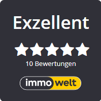 Siegel für immowelt Exzellent Bewertungen