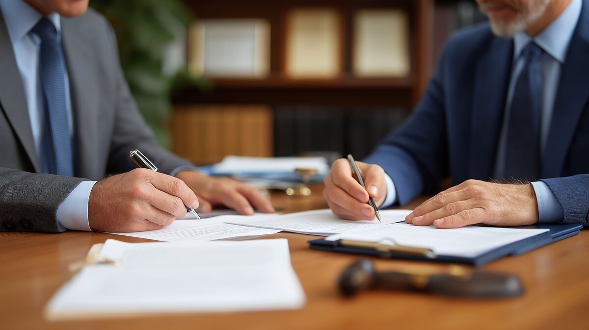 2 Männer am Schreibtisch