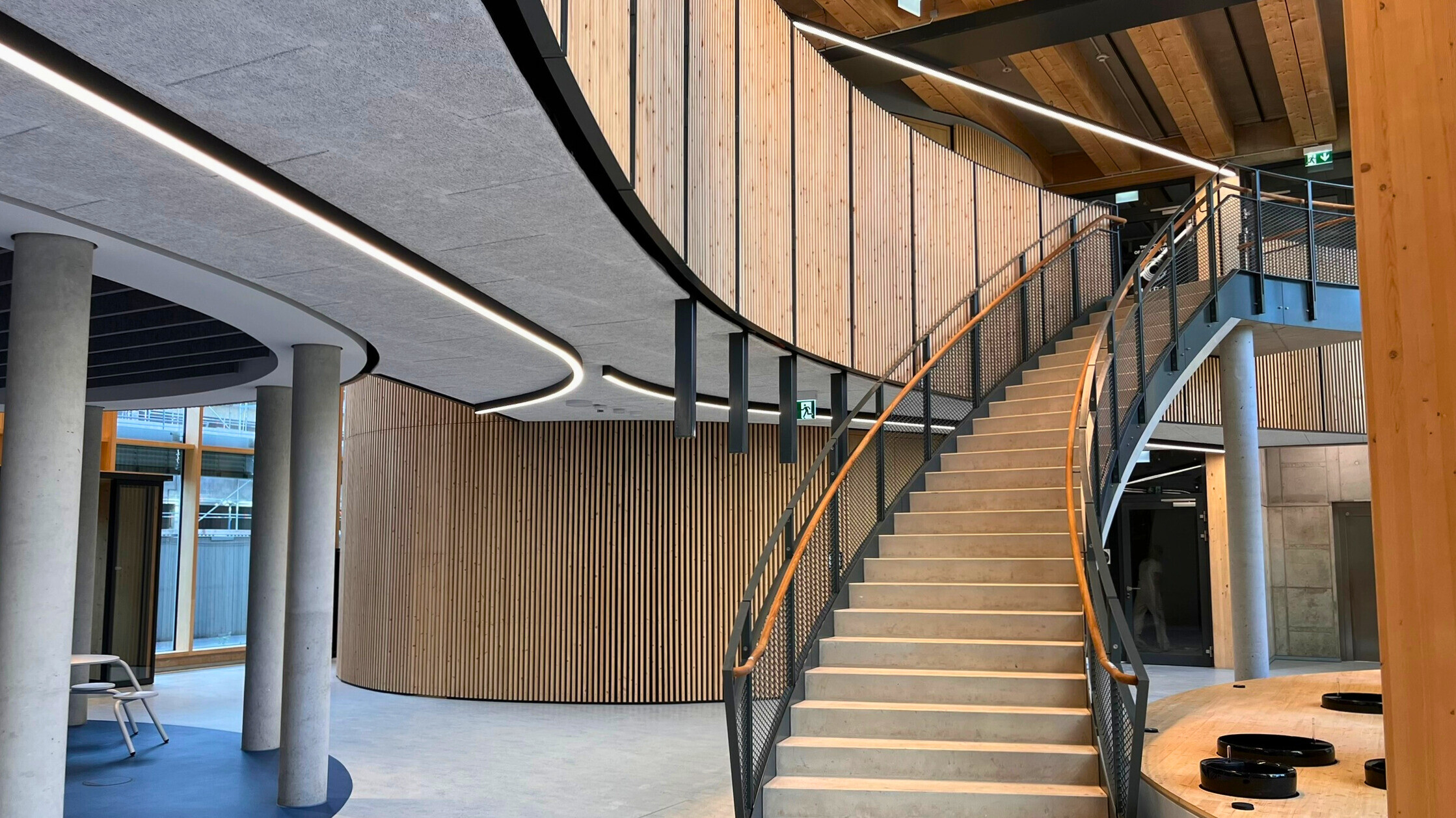 Treppenaufgang im FUHUB