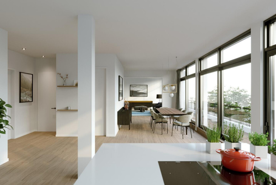 Innenvisualisierung Neubaupenthouse in Wilmersdorf