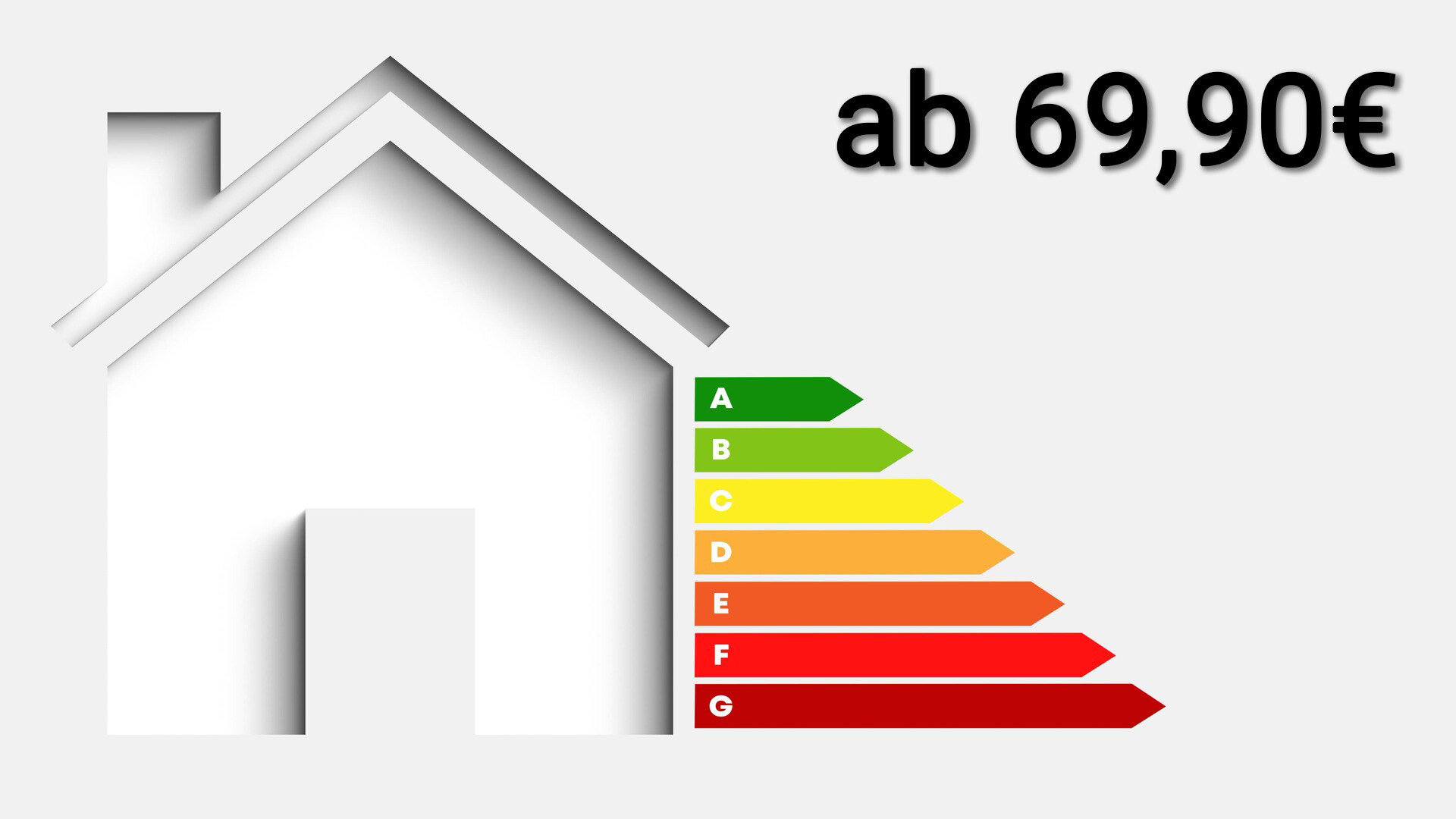 Energieskala mit Preis
