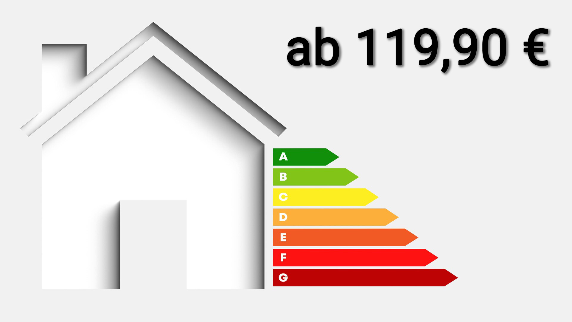 Energieskala mit Preis