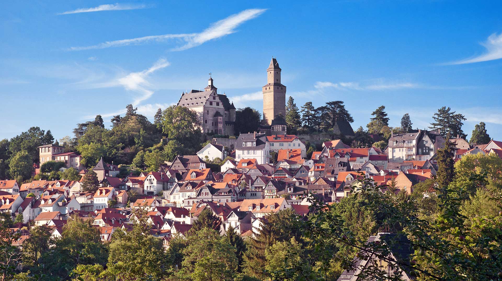 Blick auf die Stadt Kronberg