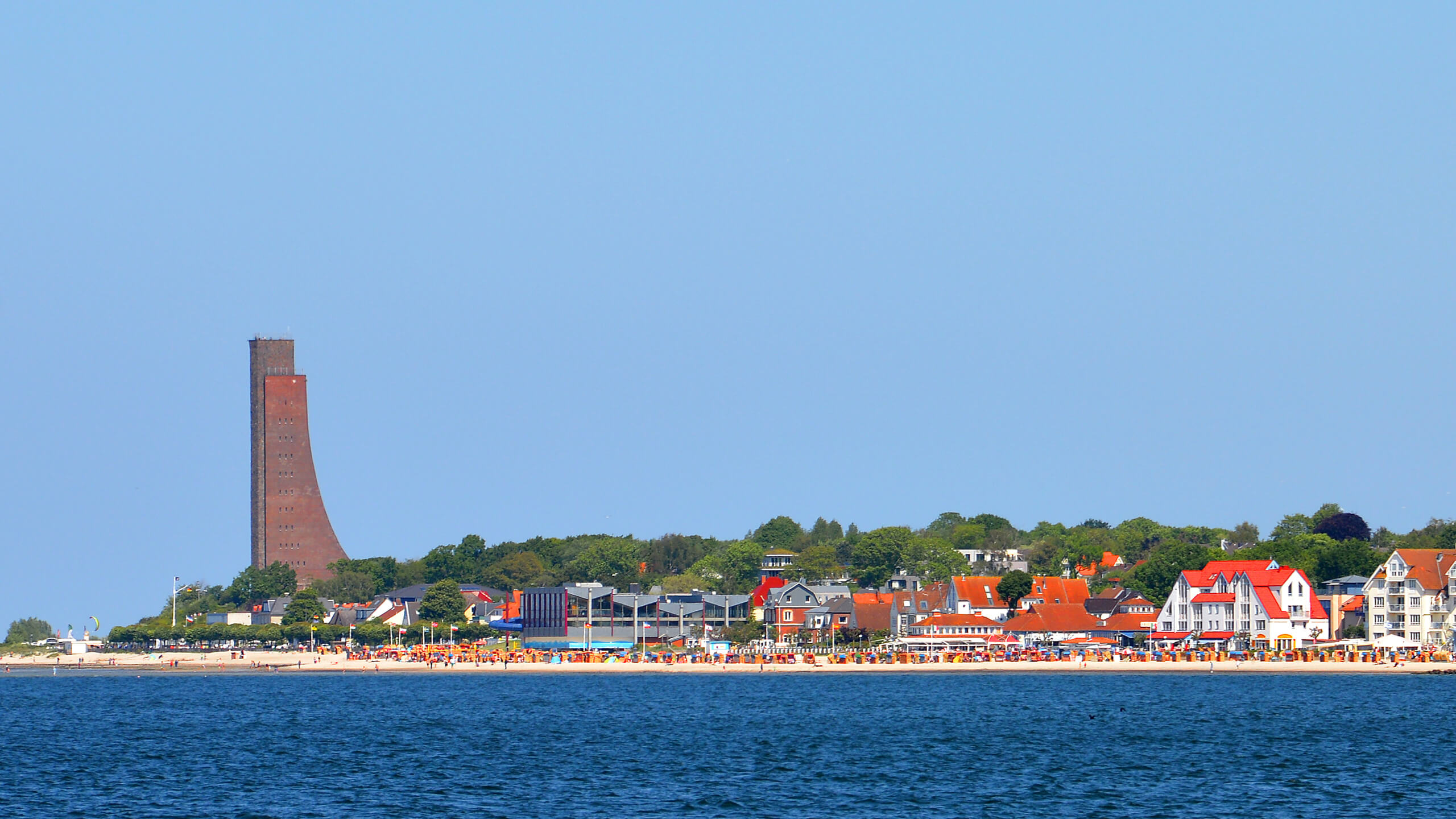 Panorama des Ostseebades Laboe an der Kieler Förde