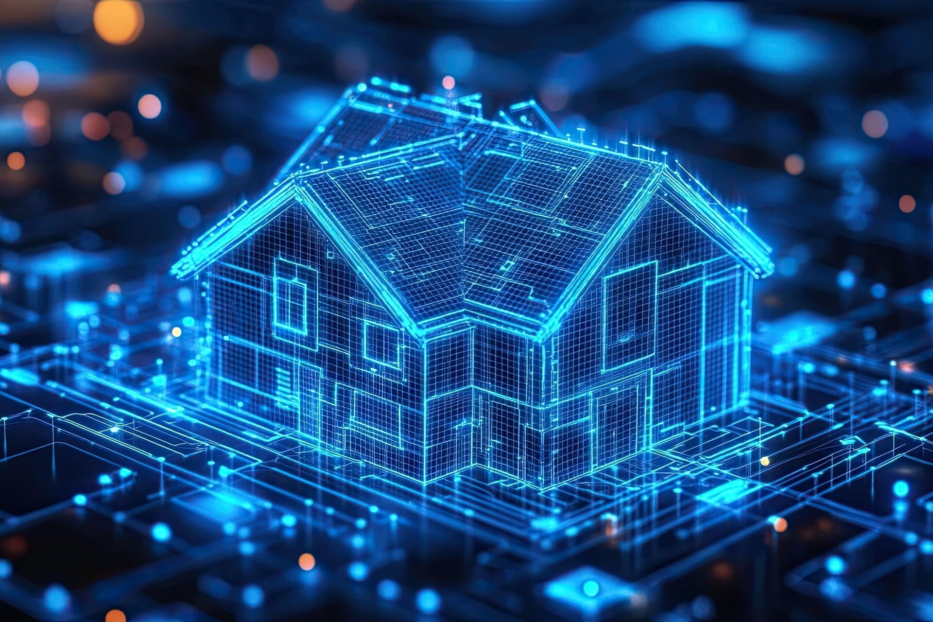 Digitales Modell eines Hauses