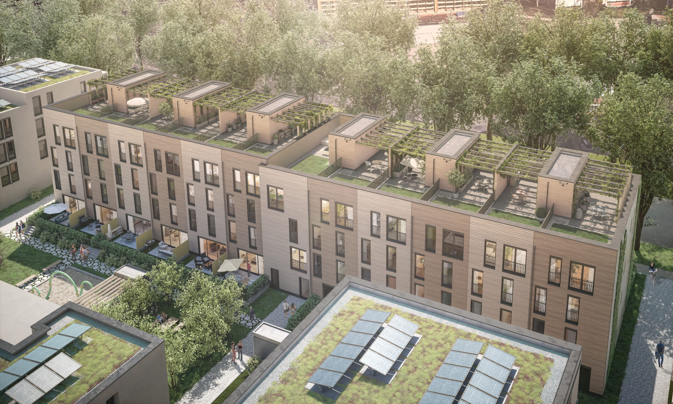 Neubau Visualisierung von oben