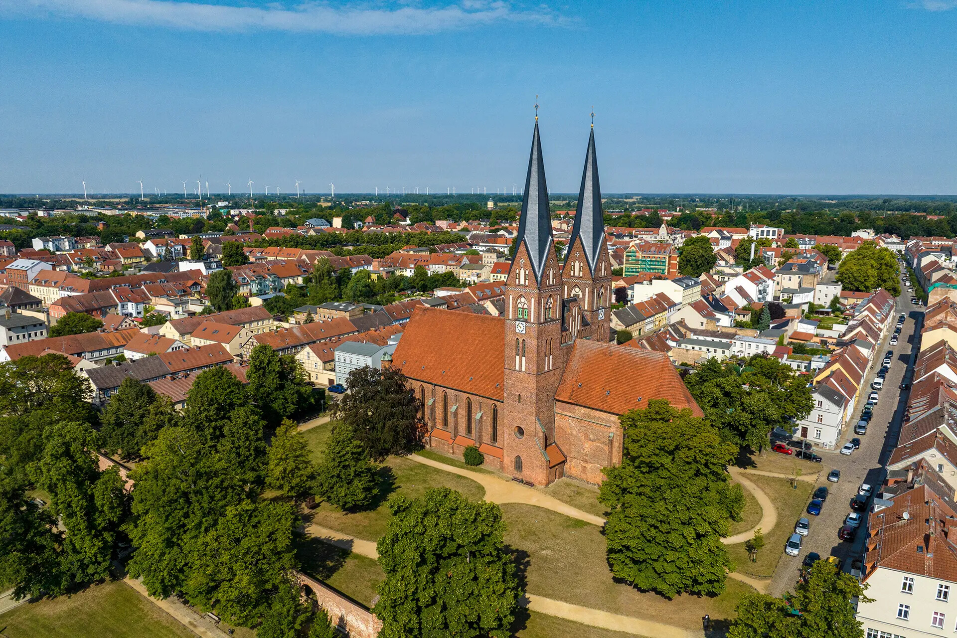 Neuruppin - Ruppiner See - Luftbildaufnahme