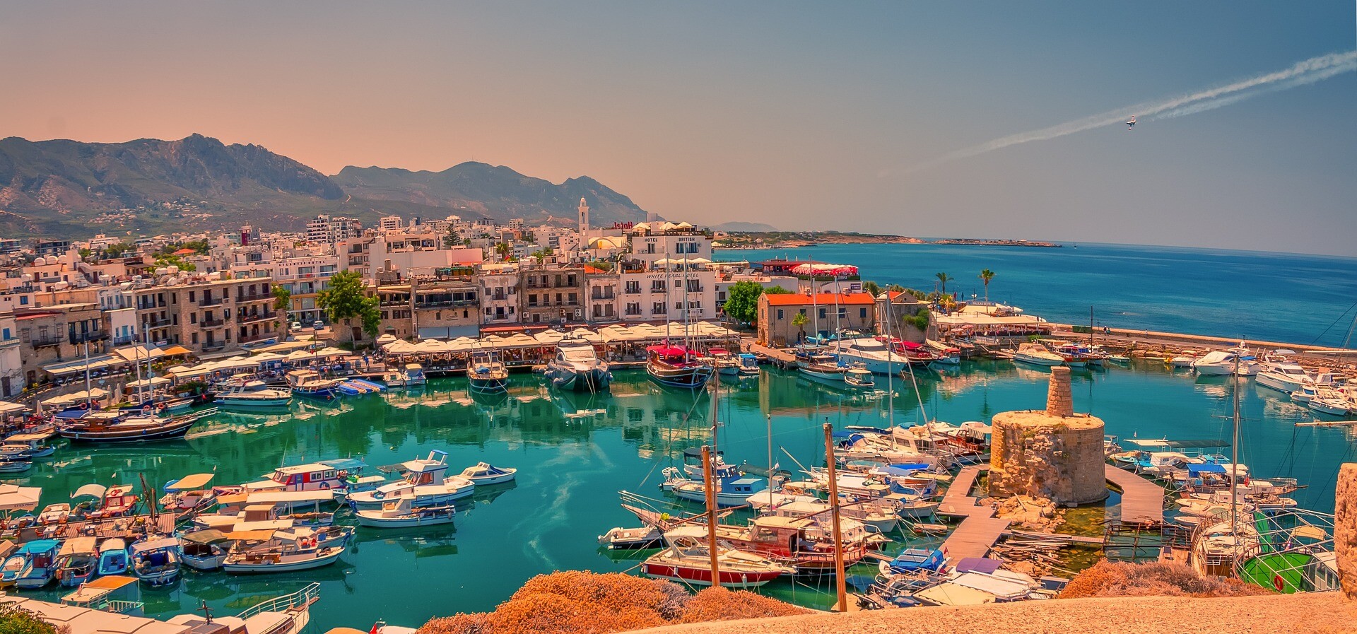 Der Hafen von Kyrenia auf Zypern