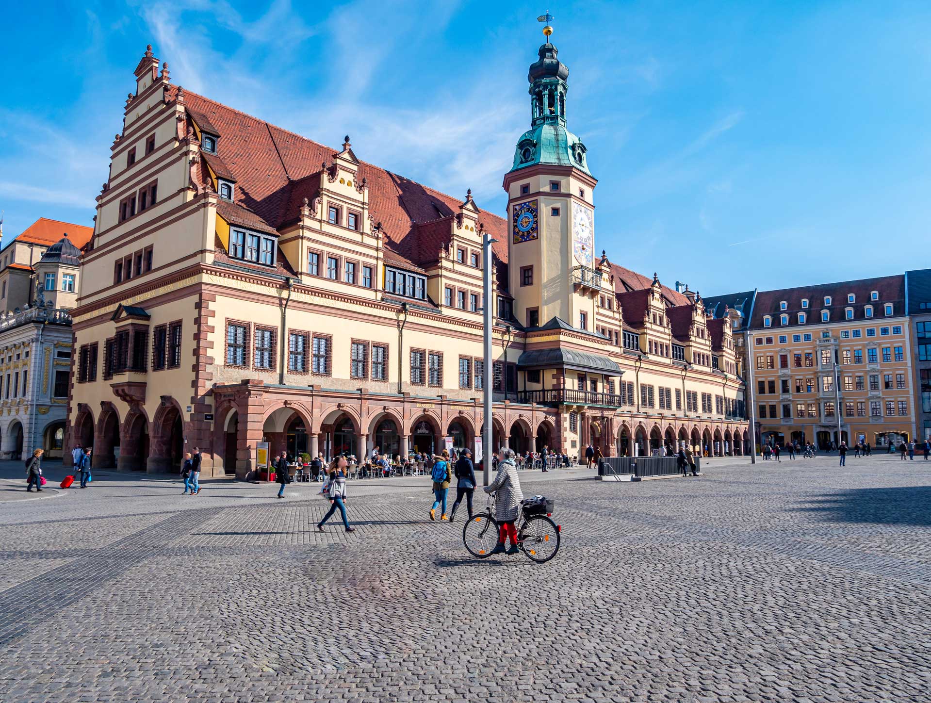 Rathausplatz in Leipzig