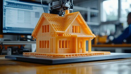 Modellhaus aus dem 3D-Drucker