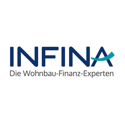 INFINA Logo und Slogan "Die Wohnbau-Finanz-Experten".