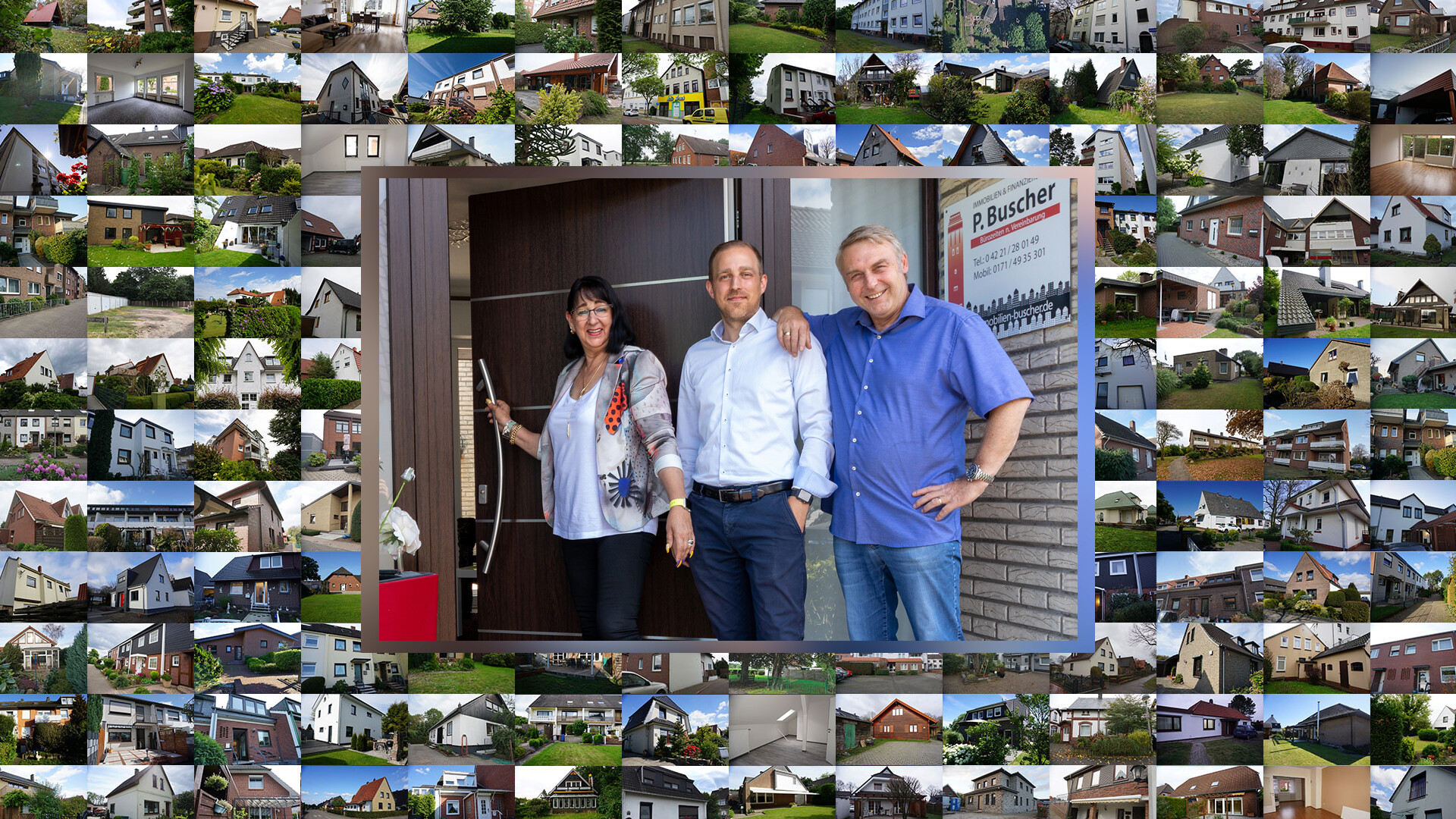 Beratungsgespräch zu Immobilienverkauf und Immobilienbewertung im Büro von P. Buscher Immobilien und Finanzierungen in Delmenhorst