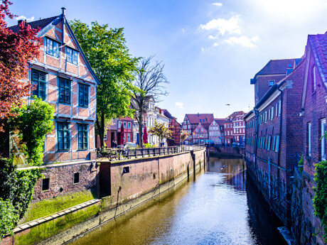 Altstadt von Stade in Norddeutschland