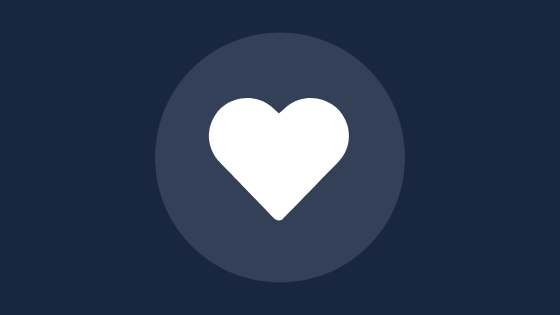 Icon Herz blau.