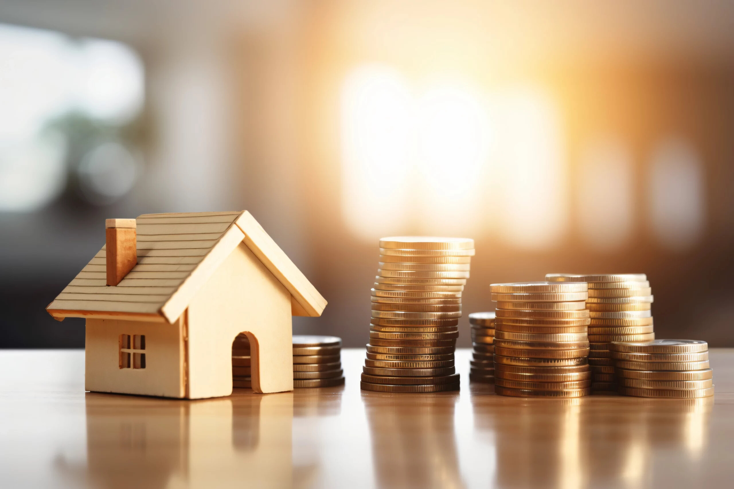 Modellhaus mit Münztürmen