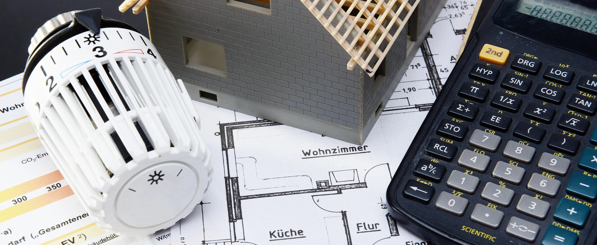 Heizung und Taschenrechner