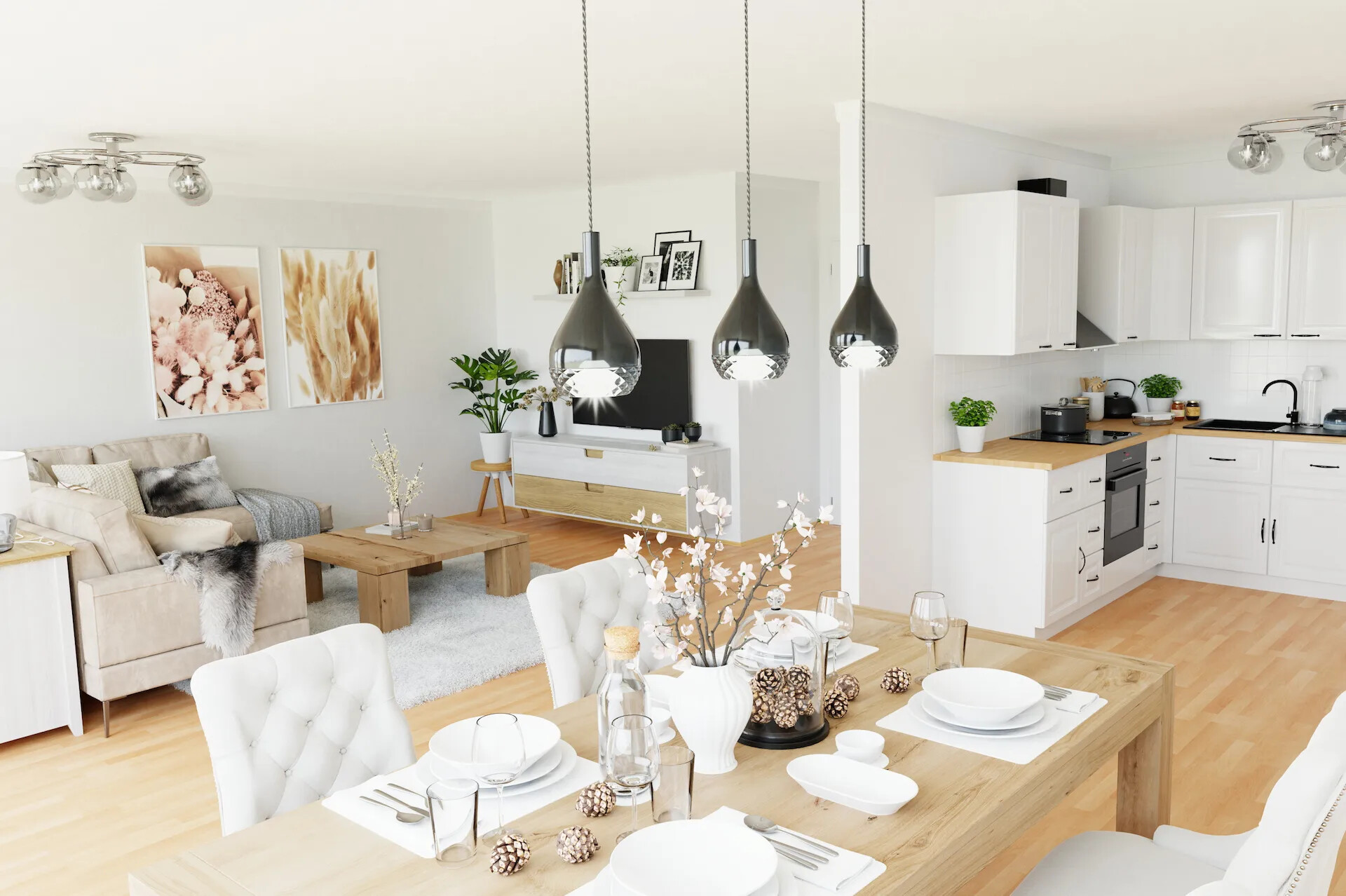 Eingerichtete Wohnung