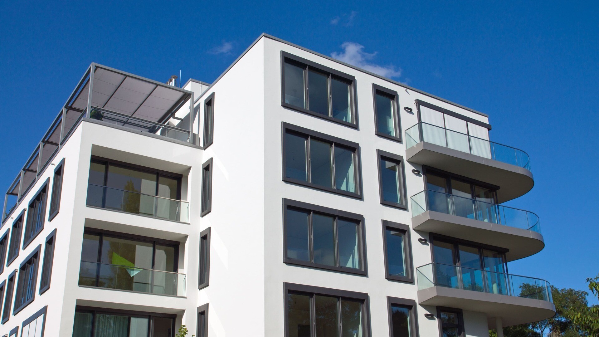 Modernes Wohnhaus von Außen