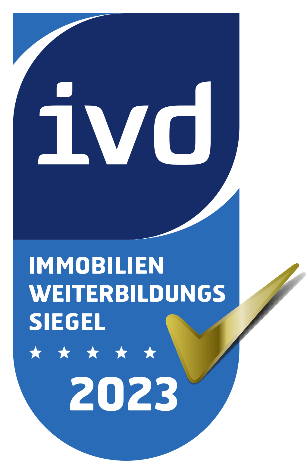 ivd Immobilien Weiterbildungssiegel 2023.
