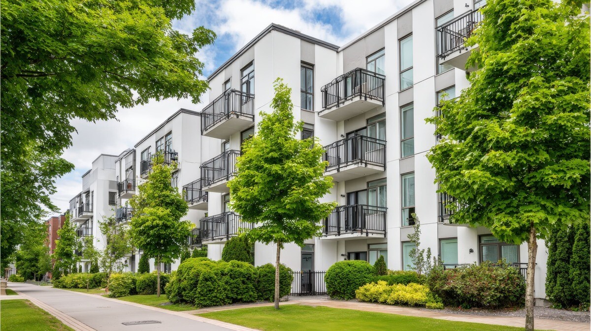 Moderne Wohnungen in Cottbus von außen