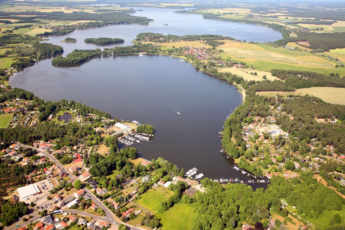 Der Schwielochsee von oben