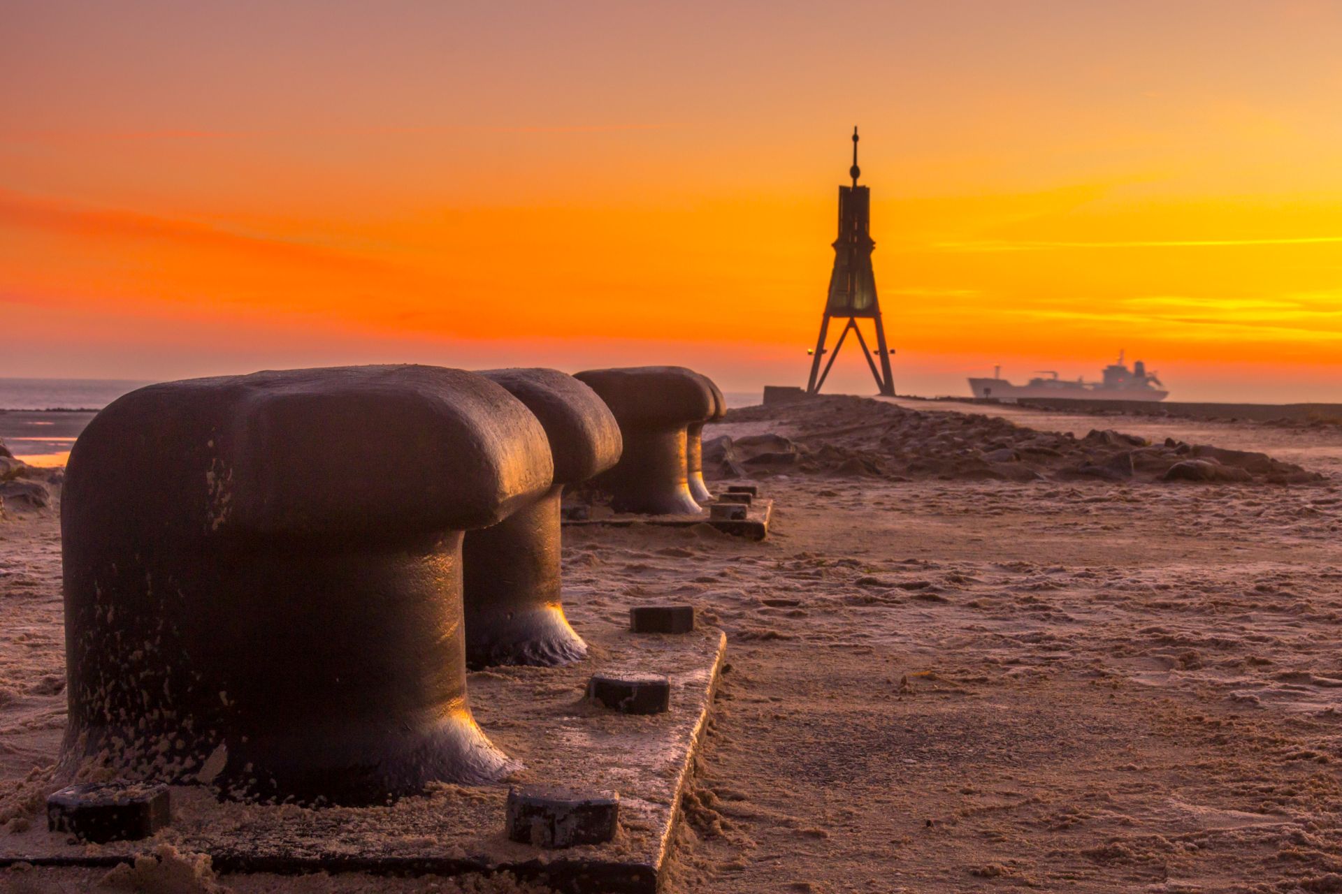 Sonnenuntergang am Strand