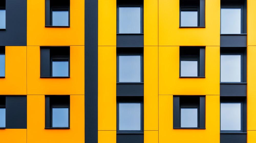 Gebäude gelb
