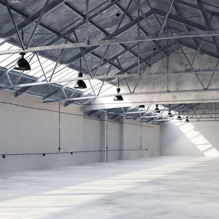 Leere Lagerhalle