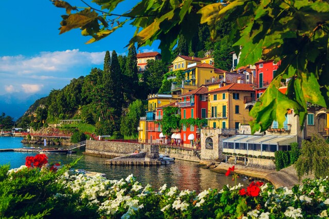 Häuser in Varenna am Comer See
