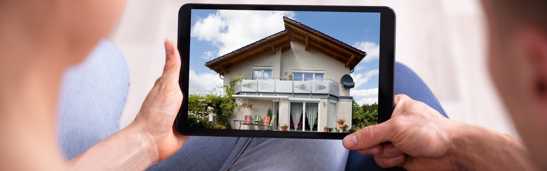 Immobilie auf dem Tablet