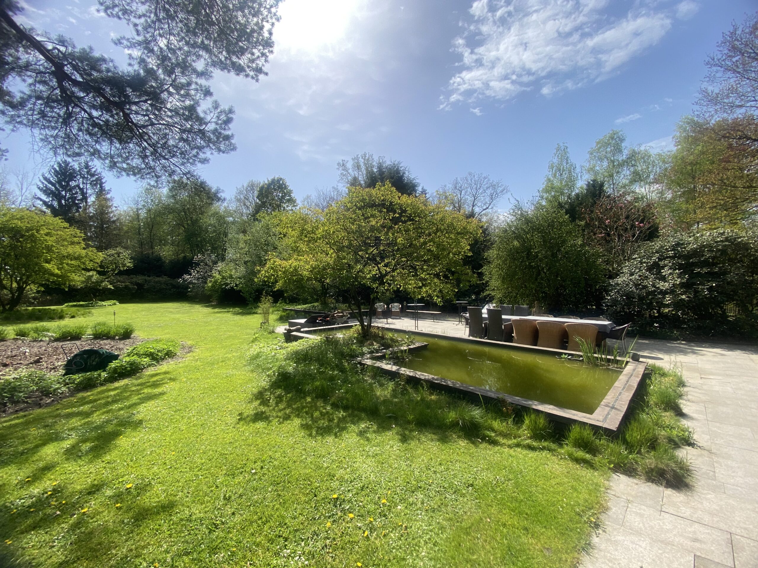 Garten mit Teich