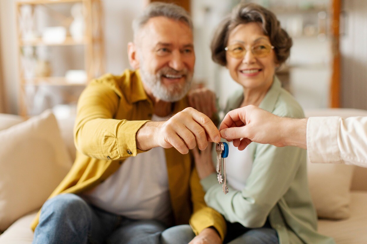 Glückliches Seniorenpaar