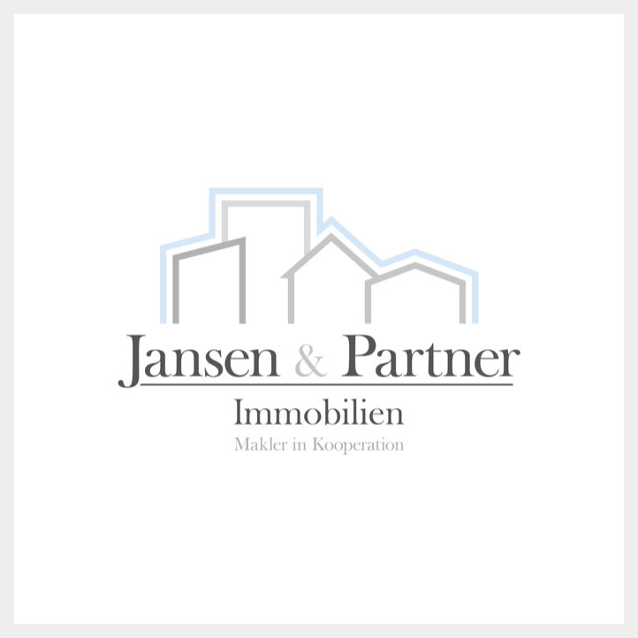 Gebäudekonturen, Text: Jansen & Partner Immobilien, Makler.