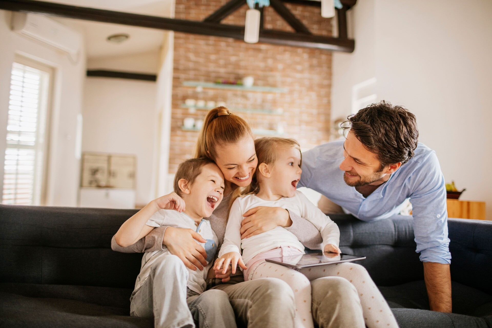 Glückliche Familie