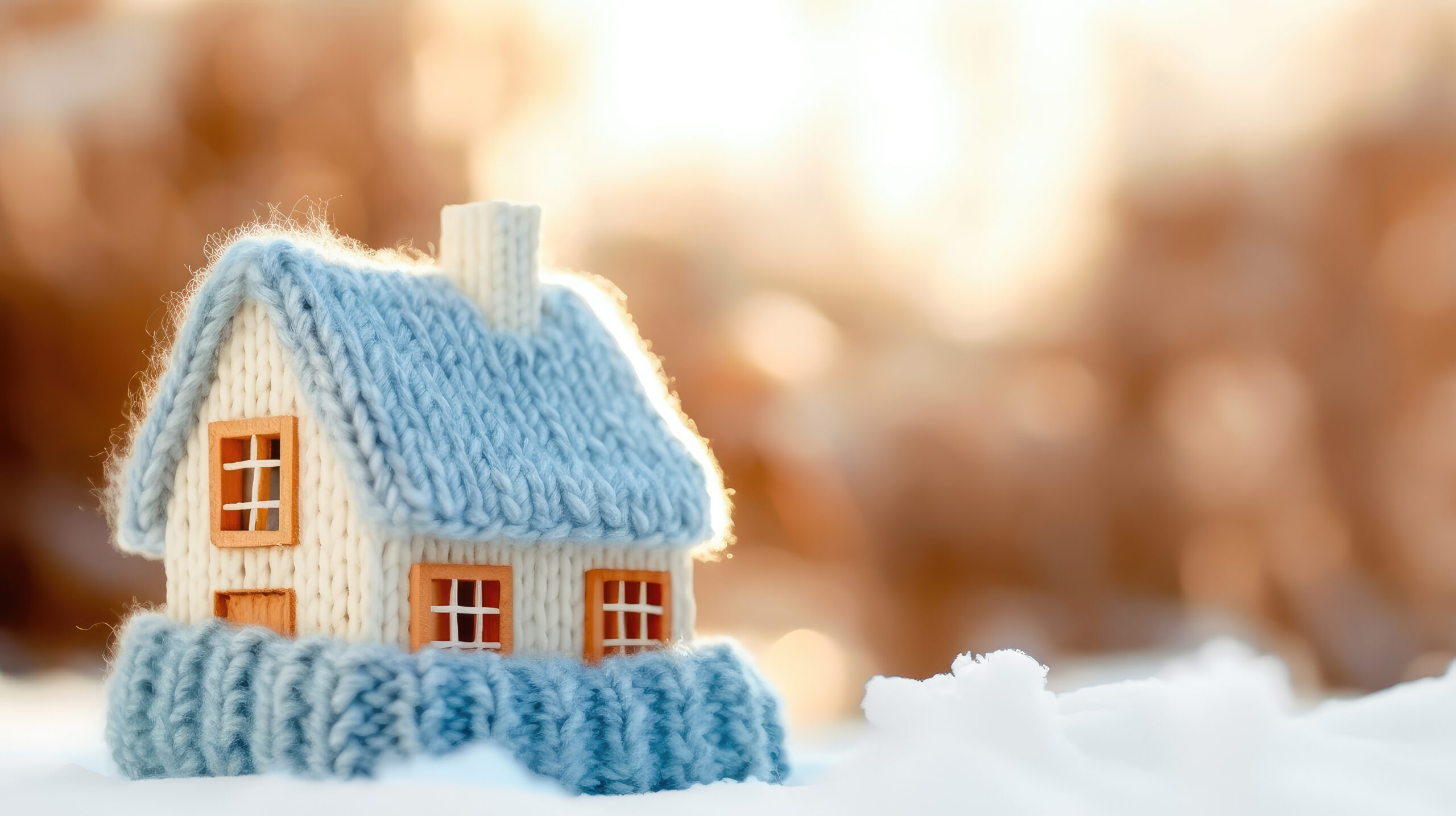 Modellhaus aus Strick