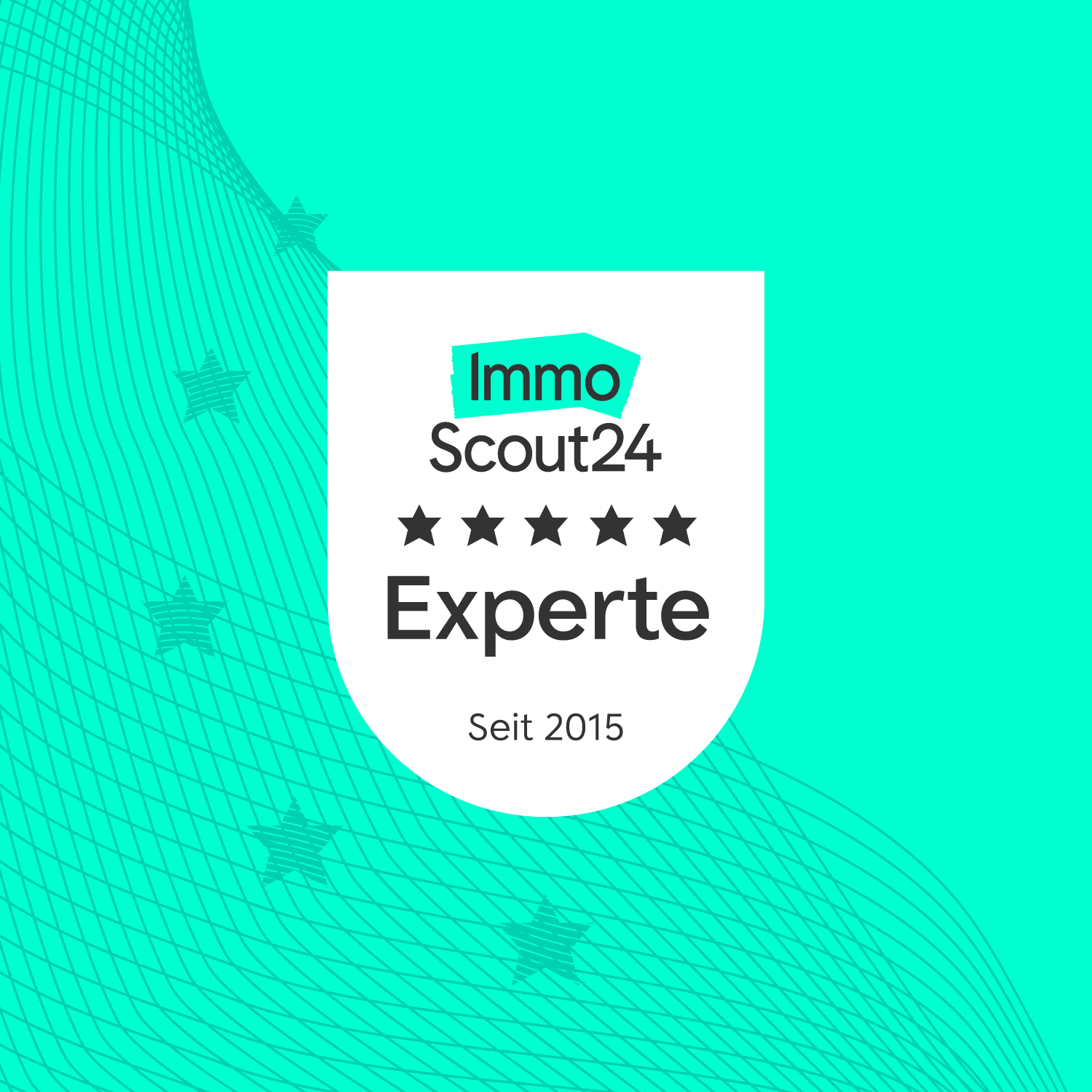 Siegel ImmoScout24 Experte seit 2015
