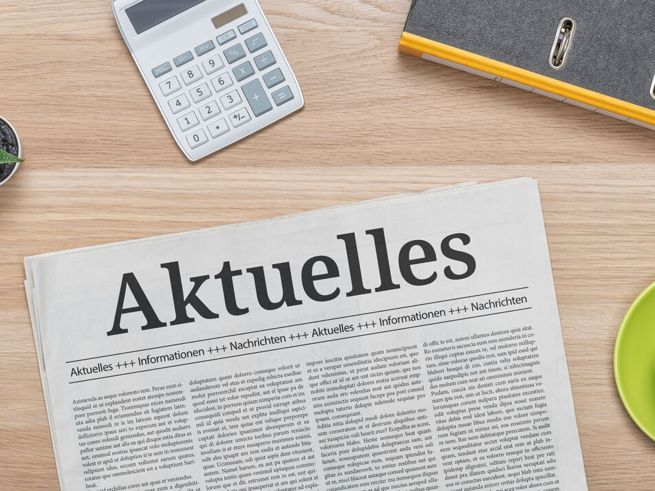 Zeitungsausschnitt als Teaser auf die Immobilien-News