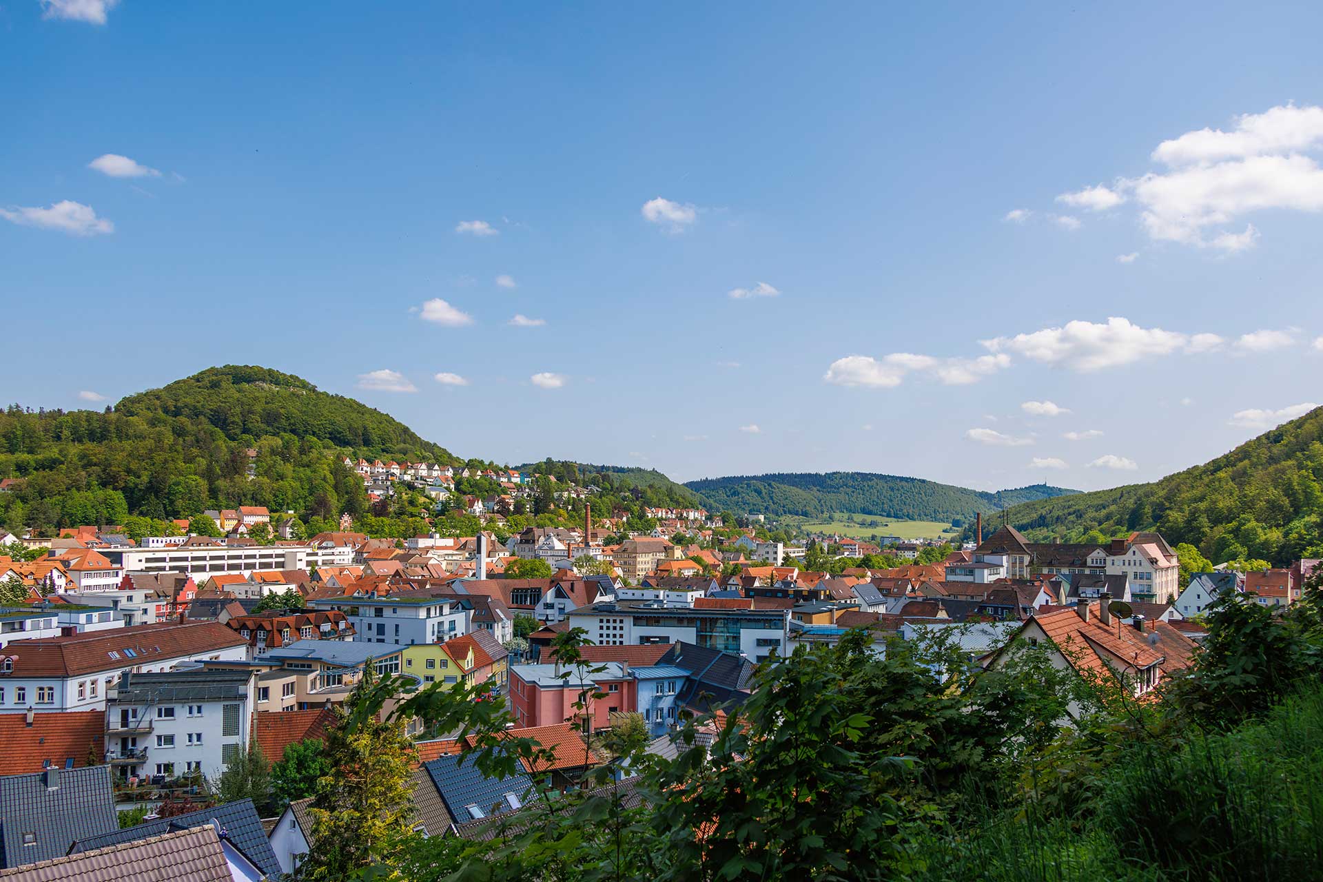 Luftansicht auf Balingen im Zollernalbkreis