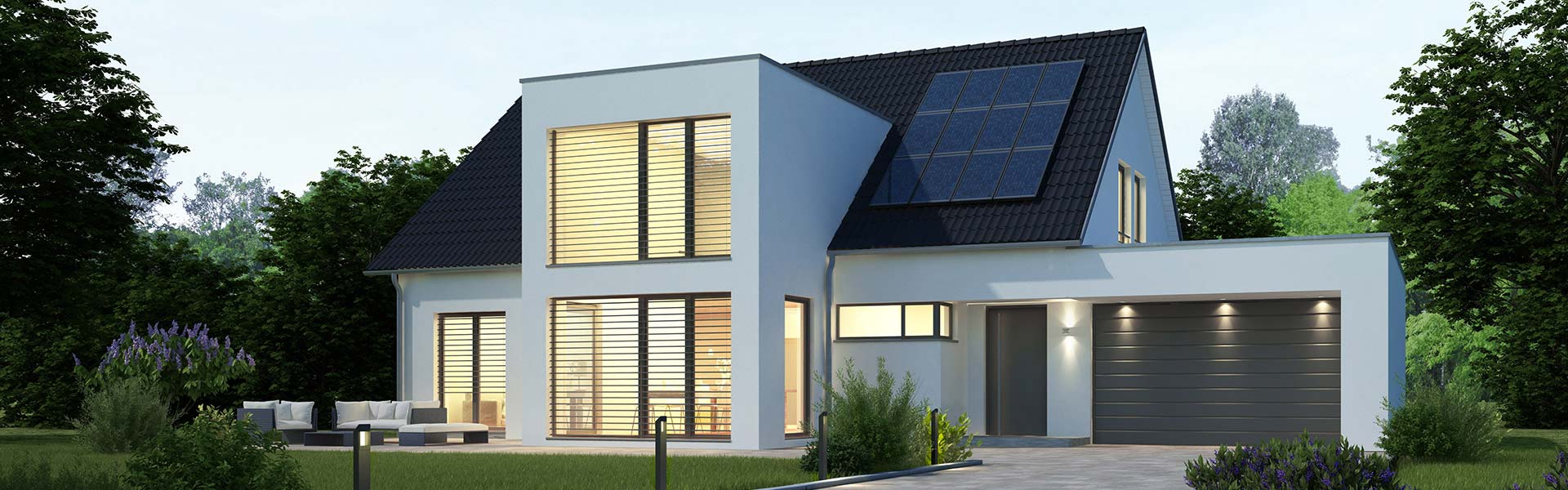 Modernes Einfamilienhaus frei stehend